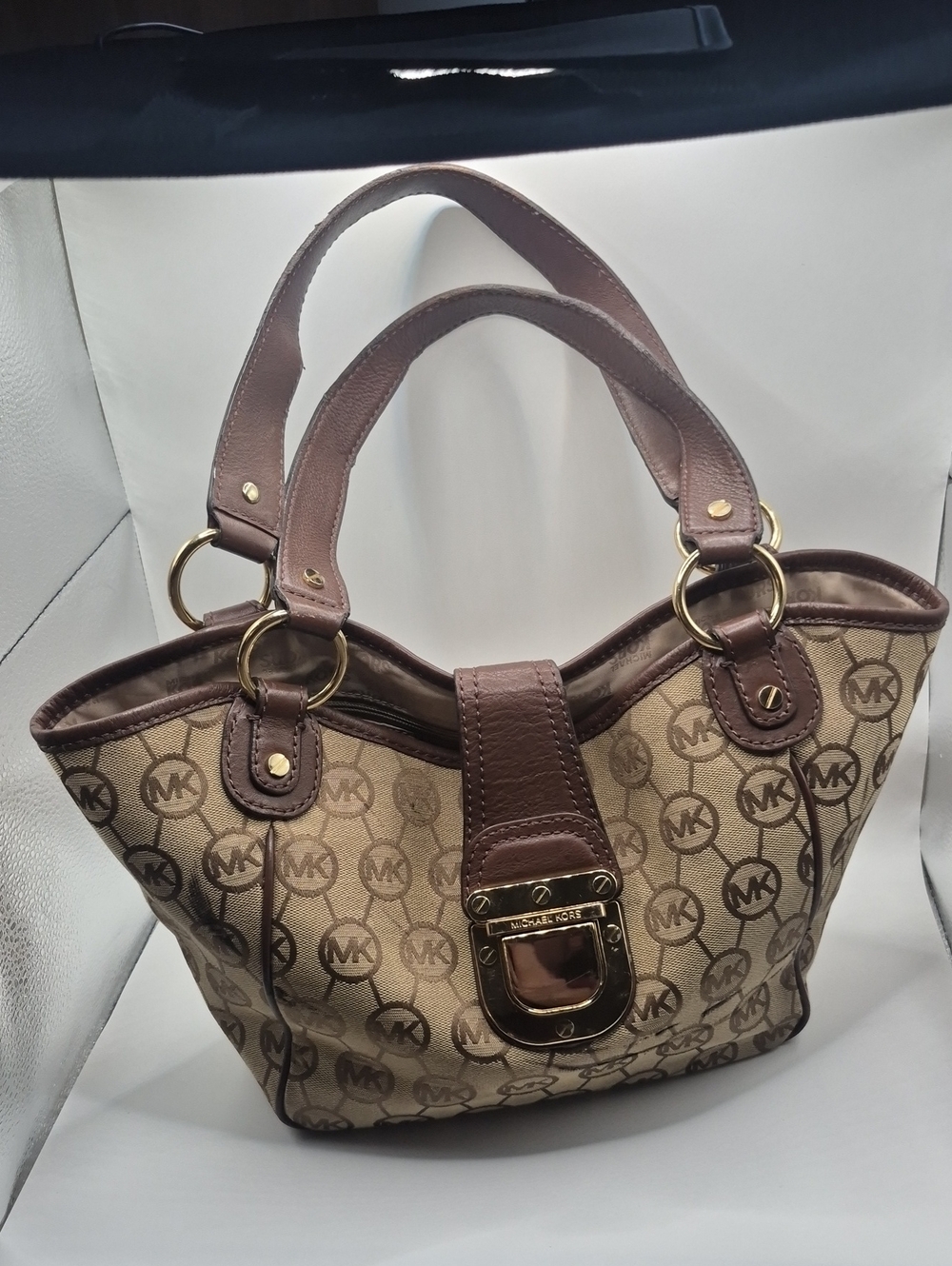 MICHAEL KORS Monogram Jacquard Shoulder Bag